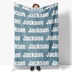 Lofaris Personalized Super Soft Name Family Blanket
