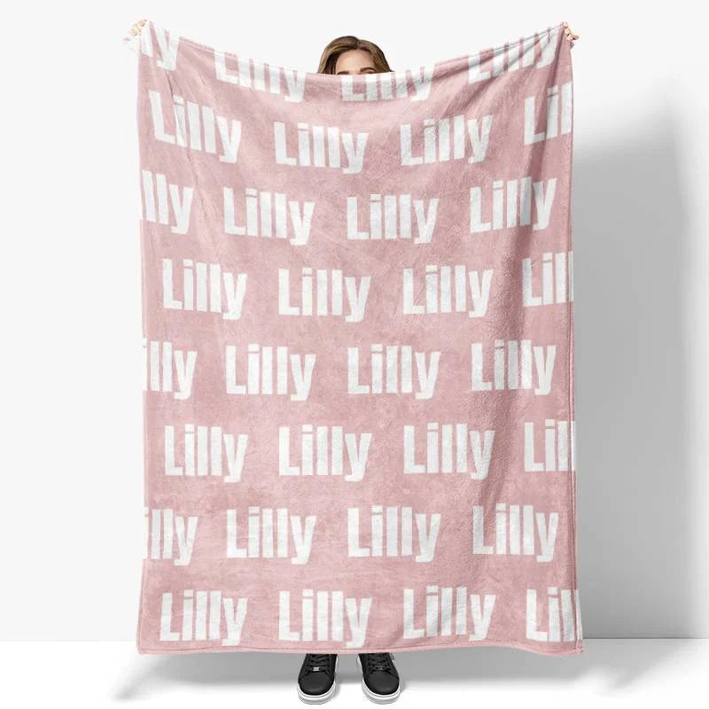 Lofaris Personalized Super Soft Name Family Blanket