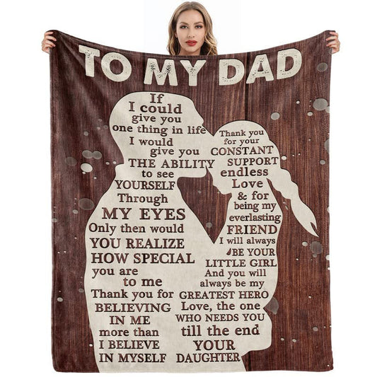 Lofaris Personalized To My Dad Fathers Day Throw Blanket
