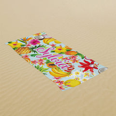 Lofaris Personalized Tropical Paradise Summer Kids Beach Towel