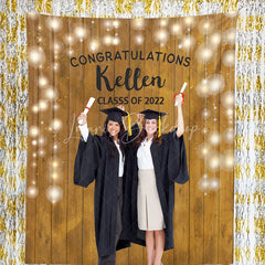 Lofaris Personalized Twinkle String Lights Graduation Backdrop Decor