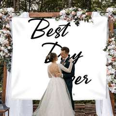 Lofaris Personalized Wedding Ceremony Backdrop with Calligraphy