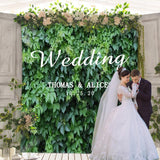 Load image into Gallery viewer, Lofaris Personalized Whole Green Leaves Wedding Backdrop