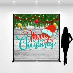 Lofaris Personalized Wooden Wall Merry Christmas Backdrop
