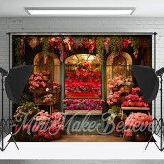 Lofaris Photography Dark Color Roses Shop Spring Backdrop