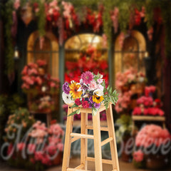 Lofaris Photography Dark Color Roses Shop Spring Backdrop