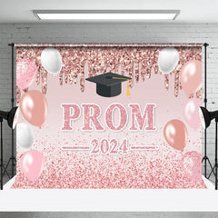 Lofaris Pink Balloons Fluid Sequins Graduation Prom Backdrop