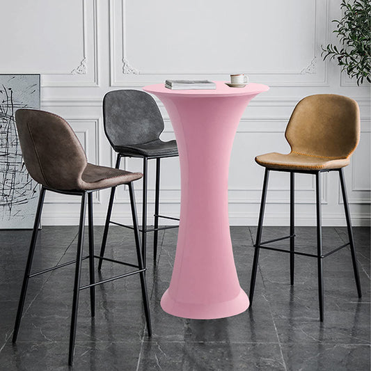 Lofaris Pink High Top Round Spandex Cocktail Tablecloths