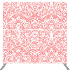 Lofaris Pink Lace Parttern Fabric Backdrop Cover For Party
