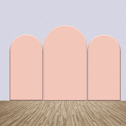 Lofaris Pink Orange Theme Solid Color Arch Backdrop Kit
