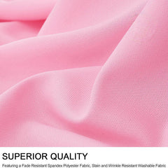 Lofaris Pink Premium Spandex Rectangle Party Table Skirt