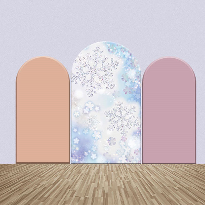 Lofaris Pink Purple Ice Crystals Bokeh Arch Backdrop Kit