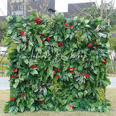 Lofaris Green Tropical Party Fabric Artificial Flower Wall