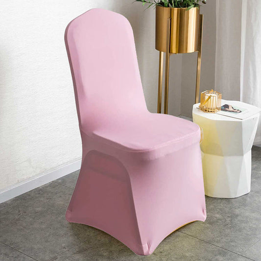 Lofaris Pink Stretch Spandex Banquet Chair Slipcovers