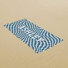Lofaris Plaid Custom Name Summer Beach Towel for Gifts