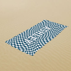 Lofaris Plaid Custom Name Summer Beach Towel for Gifts