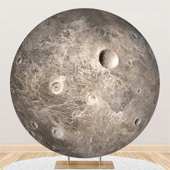 Lofaris Planet Seleno Moon Aviation Grey Circle Backdrop