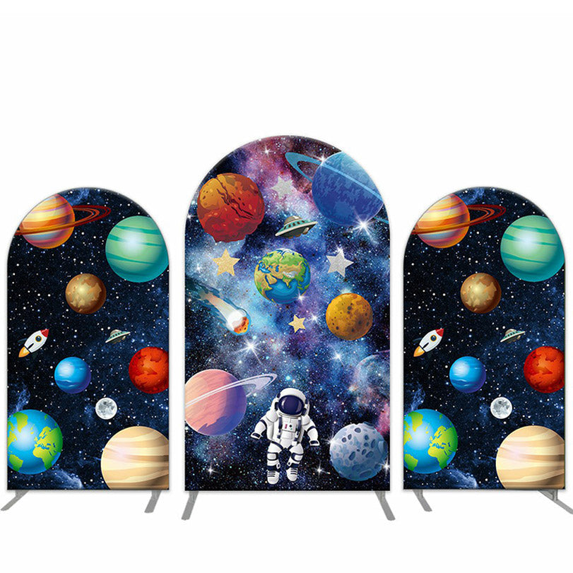 Lofaris Planet Space Astronaut Birthday Party Arch Backdrop Kit