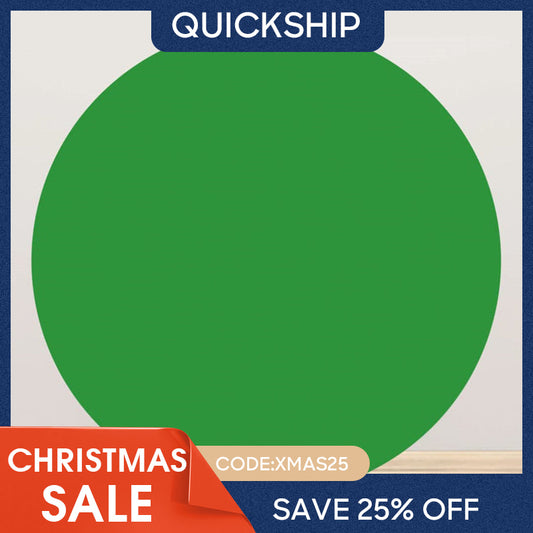 (Ship In 24HR) Green Screen Round Party Backdrop for Photography