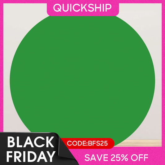 (Ship In 24HR) Green Screen Round Party Backdrop for Photography