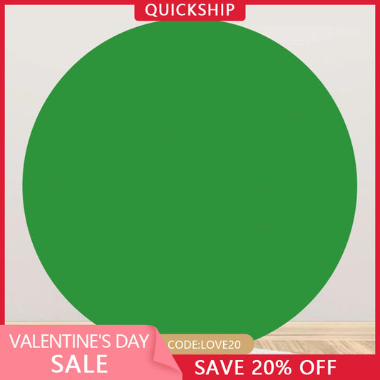 (Ship In 24HR) Green Screen Round Party Backdrop for Photography