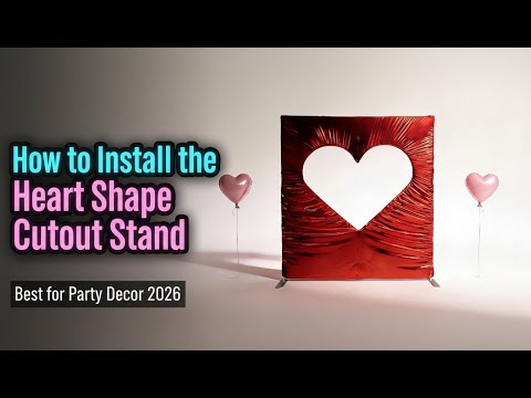 Lofaris Cutout Heart Shape Frame, Love Wall Heart-shaped Stand, Metal Stand for Wedding Decor