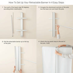 Lofaris Professional Black Custom Retractable Business Banner