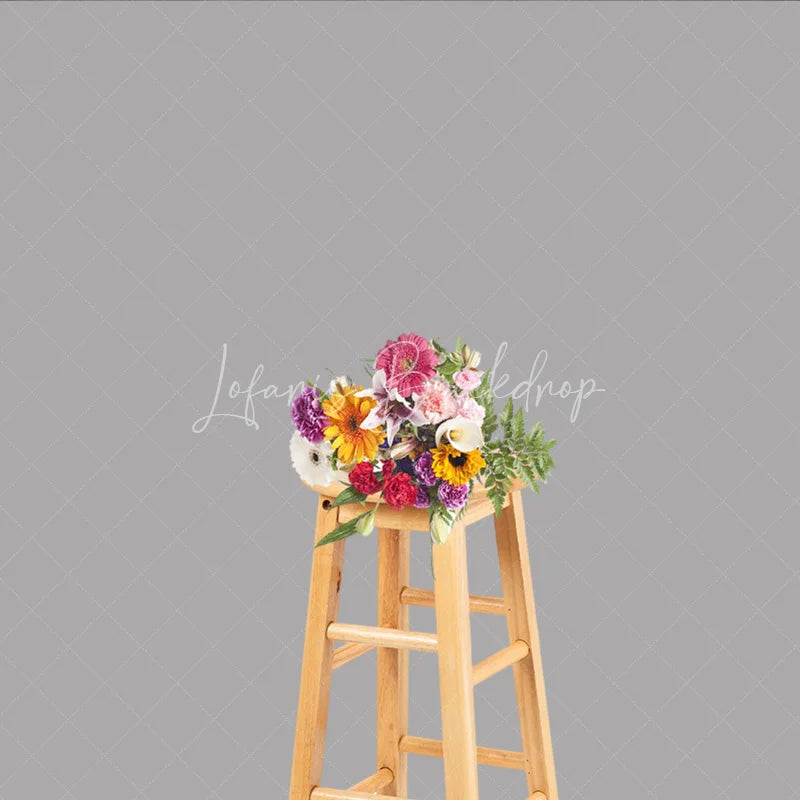 Lofaris Professional Solid Grey Portrait Backdrop For Studio