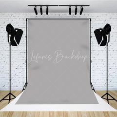 Lofaris Professional Solid Grey Portrait Backdrop For Studio