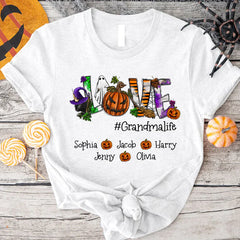 Lofaris Pumpkin Love Halloween Grandma And Kids T - Shirt