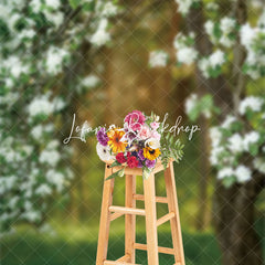 Lofaris Pure Flowers Tree Bokeh Spring Photography Backdrop