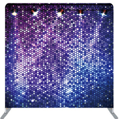 Lofaris Purple And Blue Spotlights Dance Party Backdrop Cover