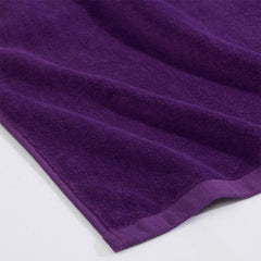 Lofaris Purple Embroidered Artistic Font Name Beach Towel