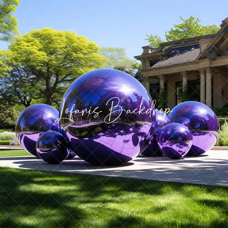 Lofaris Purple Giant Inflatable Mirror Balloon Party Decor