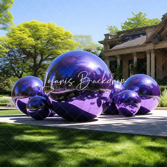 Lofaris Purple Giant Inflatable Mirror Balloon Party Decor