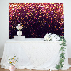 Lofaris Purple Glitter Bokeh Backdrop for Birthday Party