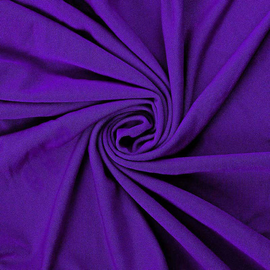 Lofaris Purple Open Back Stretch Spandex Banquet Chair Cover