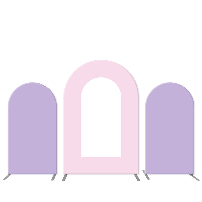 Lofaris Purple Pink Theme Open Arch Backdrop Kit For Party