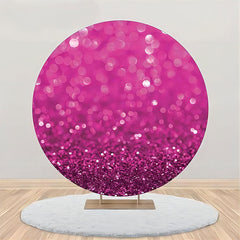Lofaris Purple Solid Color Bokeh Circle Birthday Bakcdrop