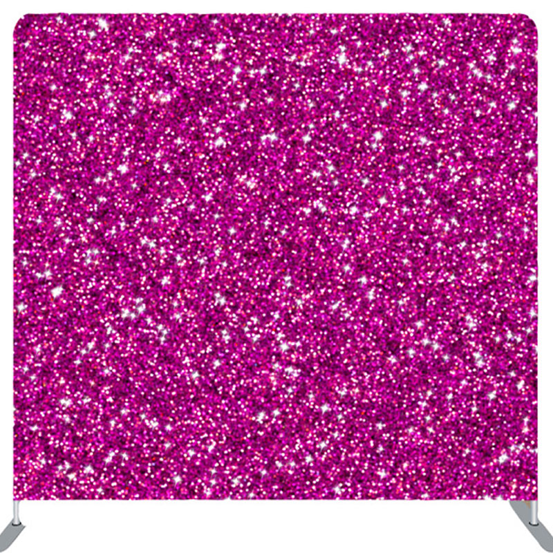 Lofaris Purpple Glitter Fabric Backdrop Cover For Birthday