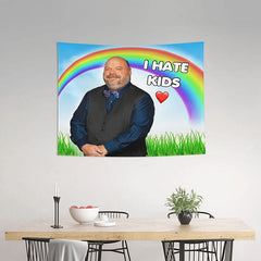 Lofaris Rainbow Grassland Butler Star Funny Wall Tapestry