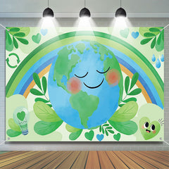 Lofaris Rainbow Greening Happy Earth Day Backdrop for Decor