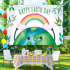 Lofaris Rainbow Nature Happy Earth Day Theme Backdrop