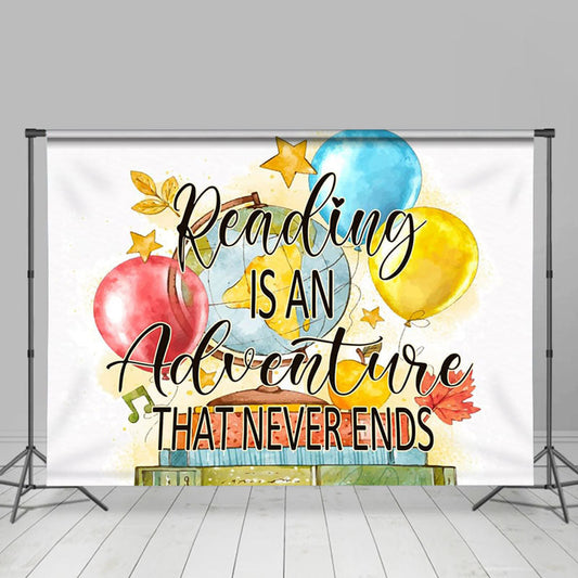 Lofaris Reading Is An Adventure World Book Day Backdrop