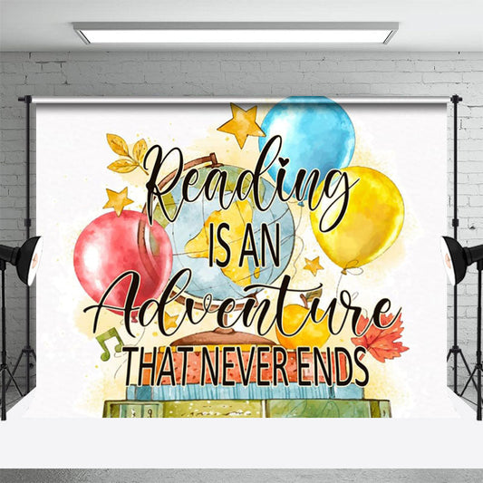 Lofaris Reading Is An Adventure World Book Day Backdrop