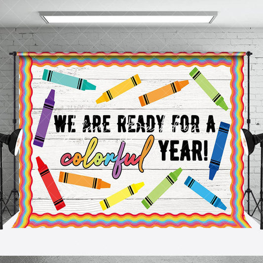 Lofaris Ready For A Colorful Year Back To School Backdrop