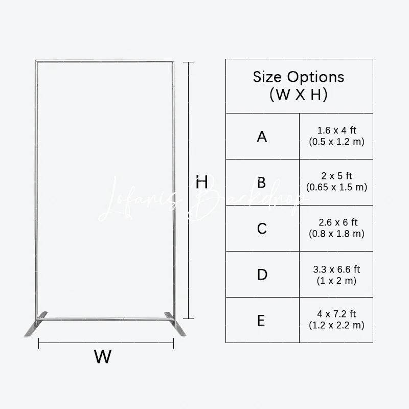 Lofaris Silver Rectangle Wall Panel Backdrop Party Decor