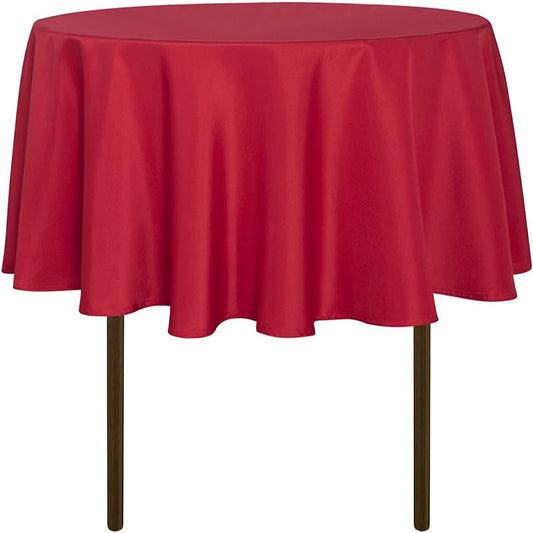 Lofaris Red 290 GSM Waterproof Polyester Round Tablecloth