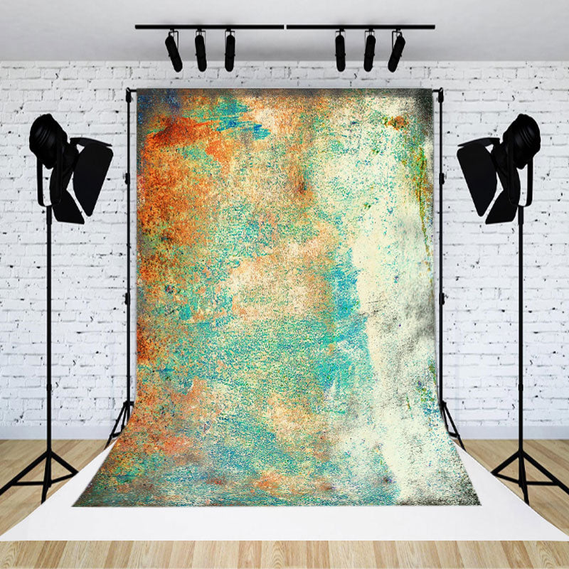 Lofaris Red Blue Rust Photography Abstract Textured Backdrop