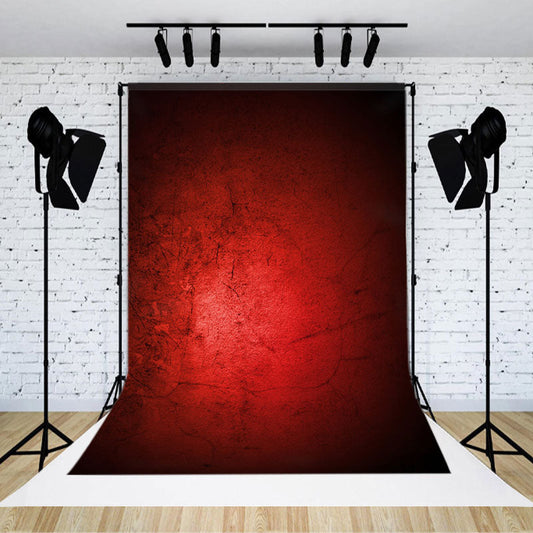 Lofaris Red Cracked Cement Wall Abstract Textured Backdrop